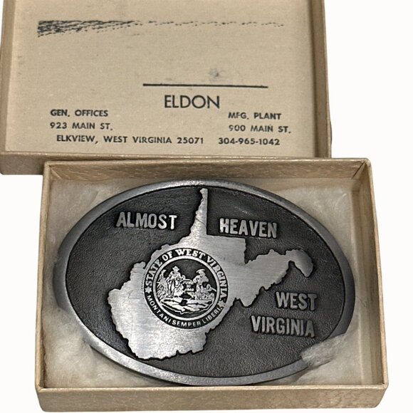 Eldon West Virginia Buckle Limited First Edition serial number + box - Picture 1 of 9